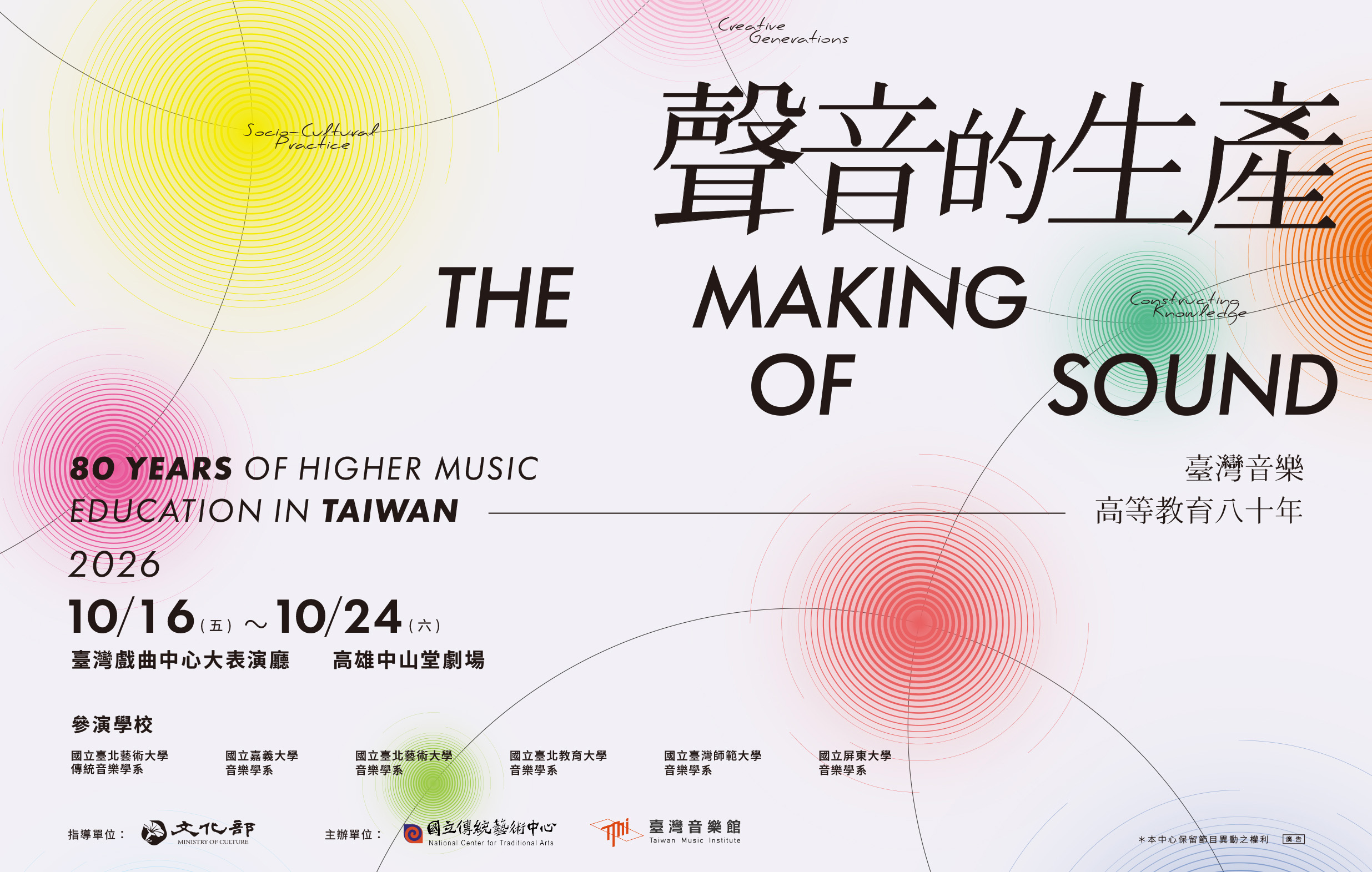 《聲音的生產》⸺臺灣音樂高等教育八十年