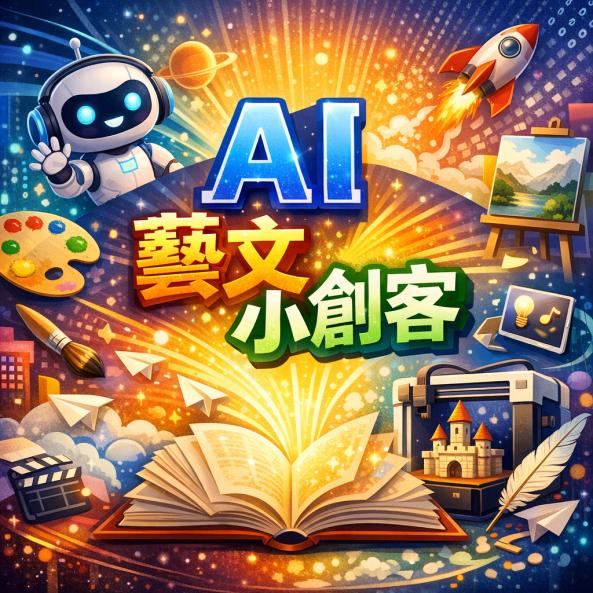 【新開班】AI藝文小創客(適3-6年級)【3/9上午9:00開始報名】