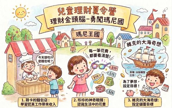 理財金頭腦-勇闖瑪尼國 (升1年級─升2年級) 【確定開班】