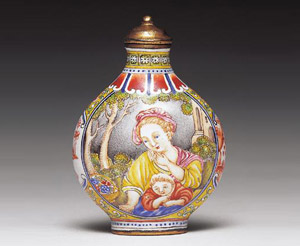 乾隆硝子　壺　骨董品 乾隆硝子壺骨董品