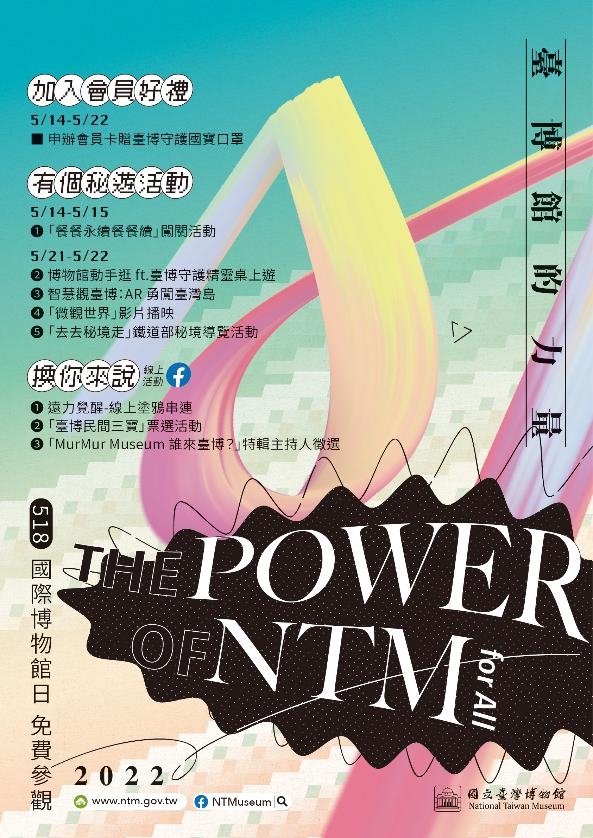 2022年國際博物館日「The Power of NTM, for All臺博館的力量」
