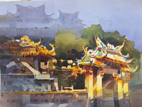 輕鬆自在畫水彩-林仁山