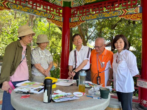 許敏雄老師-水彩畫A班戶外教學-台北植物園