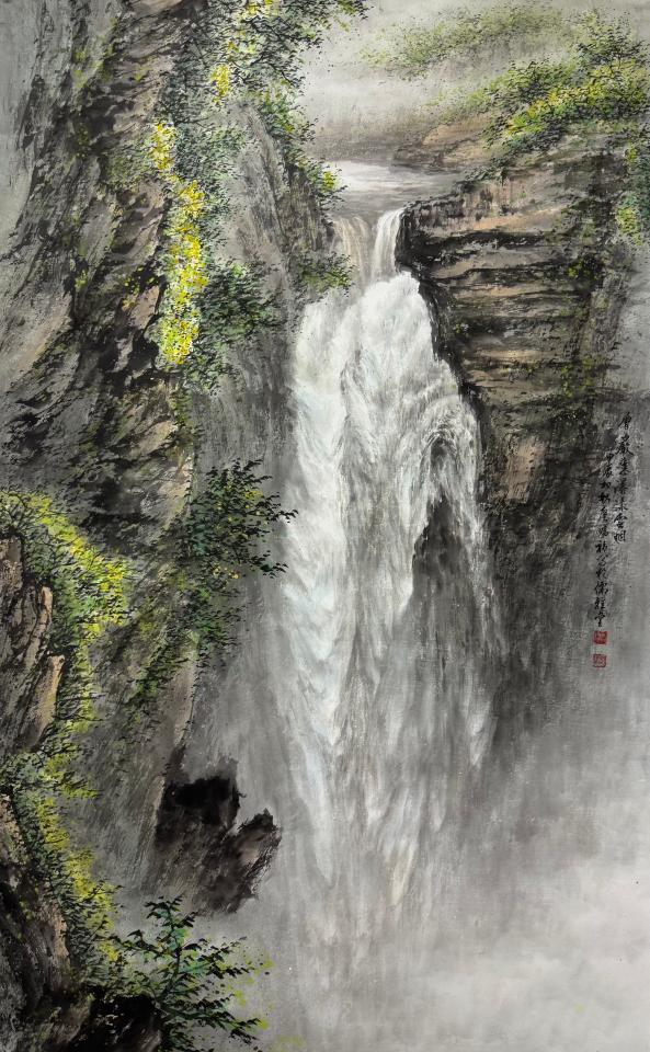 彩墨山水初階-廖賜福